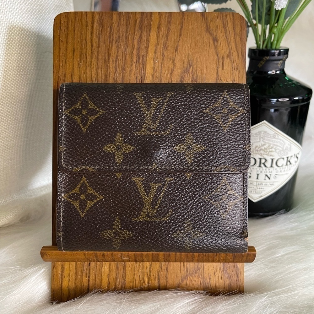 Louis Vuitton Monogram Portefeuille Elise Trifold Wallet Vintage France Compact - Picture 3 of 14